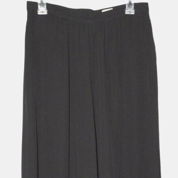 ARMANI COLLECTION SZ SIZE 6 SMALL 42 ITALY BLACK SILK PANTS SKIRT COMBO DESIGNER